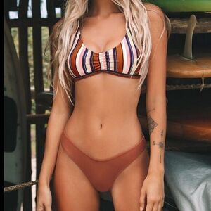 Chic Burnt Orange Bikini Bottoms 